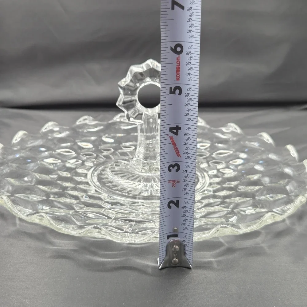 Vintage Fostoria American pattern Appetizer Tray  12